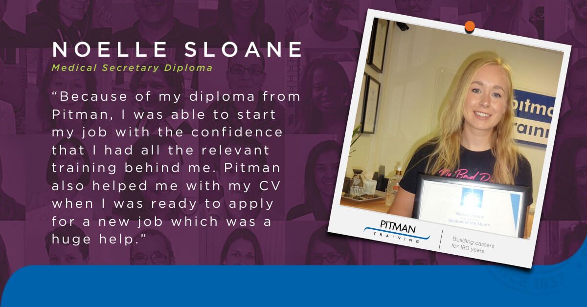 Noelle Sloane, Medical Secretary Diploma Noelle Sloane, Medical Secretary Diploma