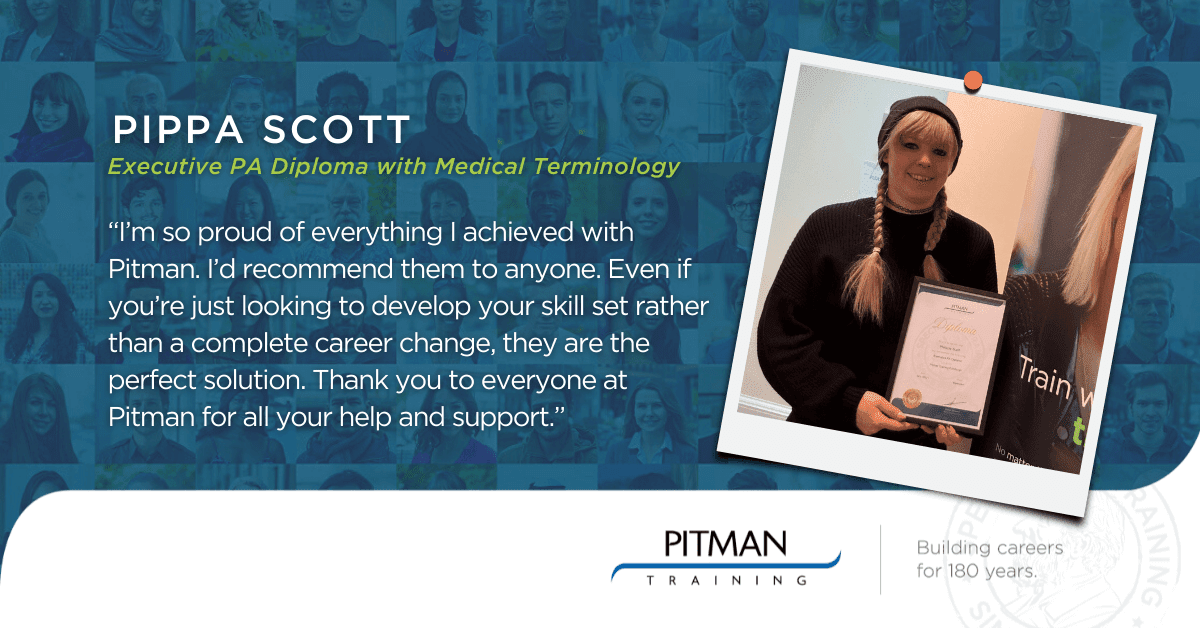 Pippa Scott, Executive PA Diploma with Medical Terminology Pippa Scott, Executive PA Diploma with Medical Terminology