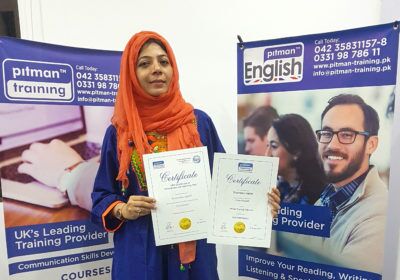 Shameela develops new skills with Pitman English Shameela develops new skills with Pitman English