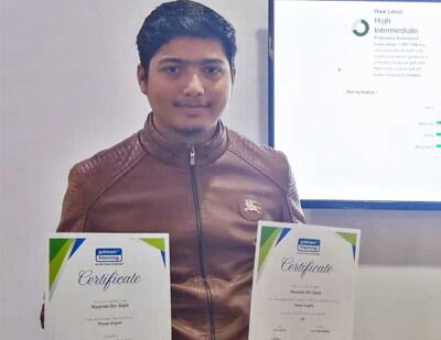 Inspirational Nouman Achieves Success in Pitman English Inspirational Nouman Achieves Success in Pitman English