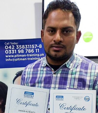 Accounts Officer Shoaib Ali Bhatti Enhanced his English Language Skills Through Pitman English Accounts Officer Shoaib Ali Bhatti Enhanced his English Language Skills Through Pitman English