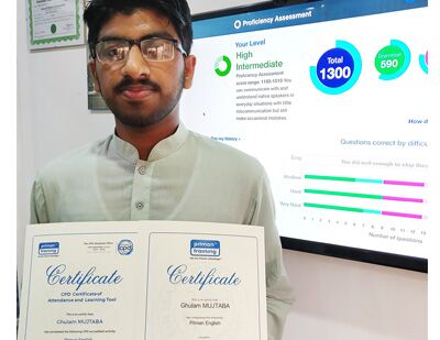Ghulam Mujtaba Successfully Completed Pitman English Ghulam Mujtaba Successfully Completed Pitman English
