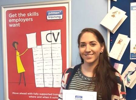 Erica values the flexibility studying with Pitman Training offered Erica values the flexibility studying with Pitman Training offered