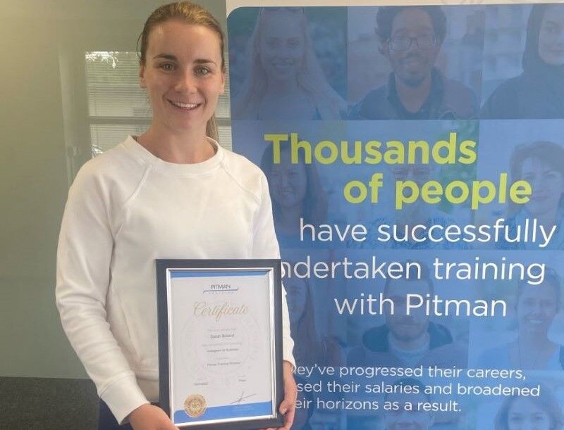 Pitman Training graduate Sarah Boland